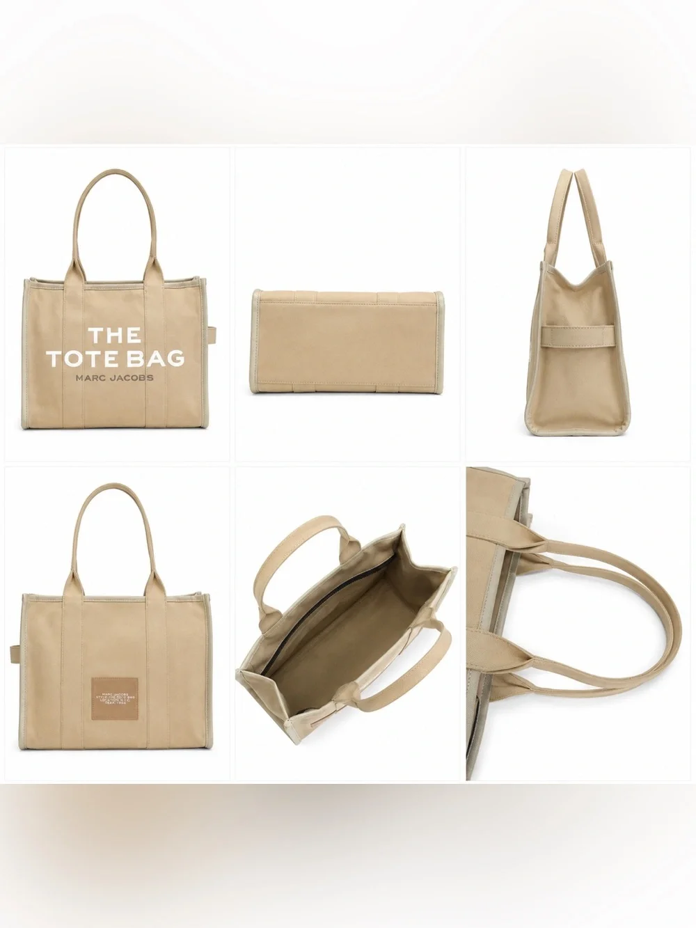 Marc Jacobs Large Canvas Tote with White Logo